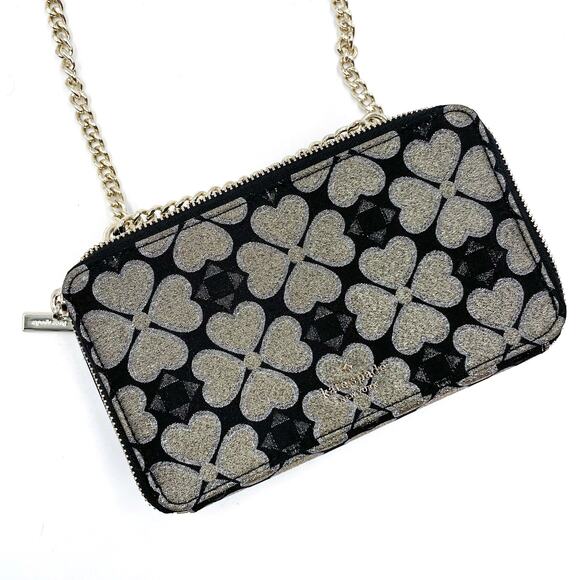 Kate Spade Black and Silver Heart Crossbody Bag - Picture 6 of 11